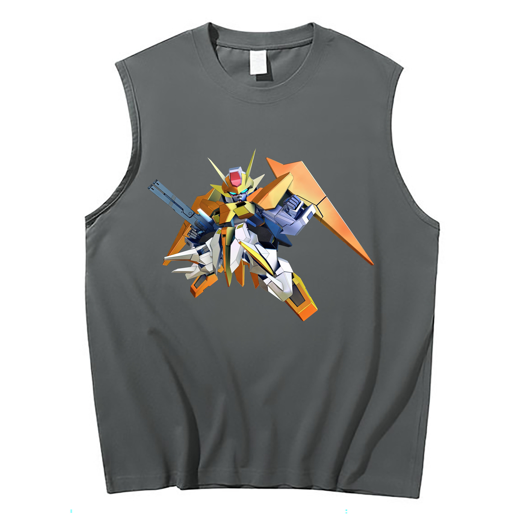 （画像用） 機動戦士ガンダム Mobile Suit Gundam コットン100％タンクトップ（フロントプリント）